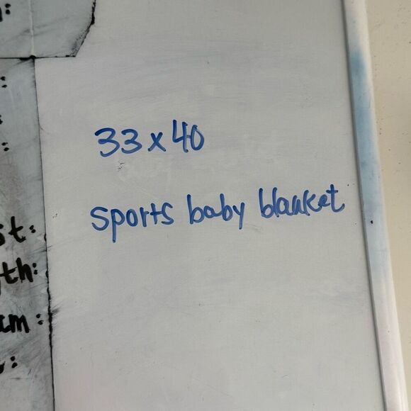 Lambs & Ivy Vintage Sports Theme Embroidered Baby Comforter Tapestry 33” x 40” - Picture 13 of 13